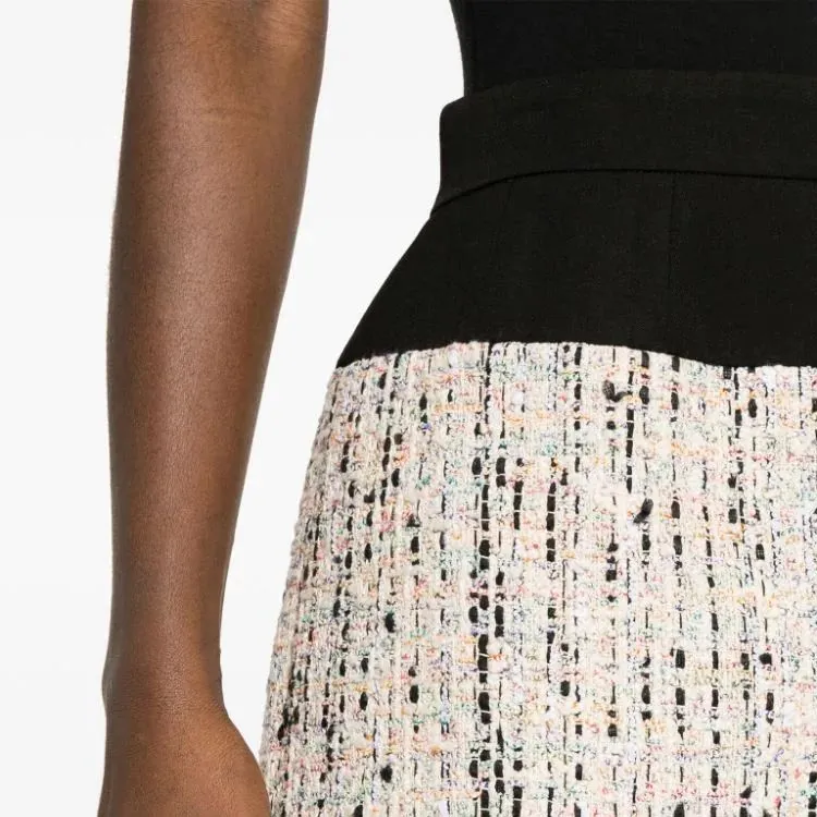 Alexander McQueen Tweed Midi Skirt-3