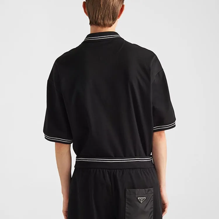 PRADA FW23 Polo Shirt Men's Black-2