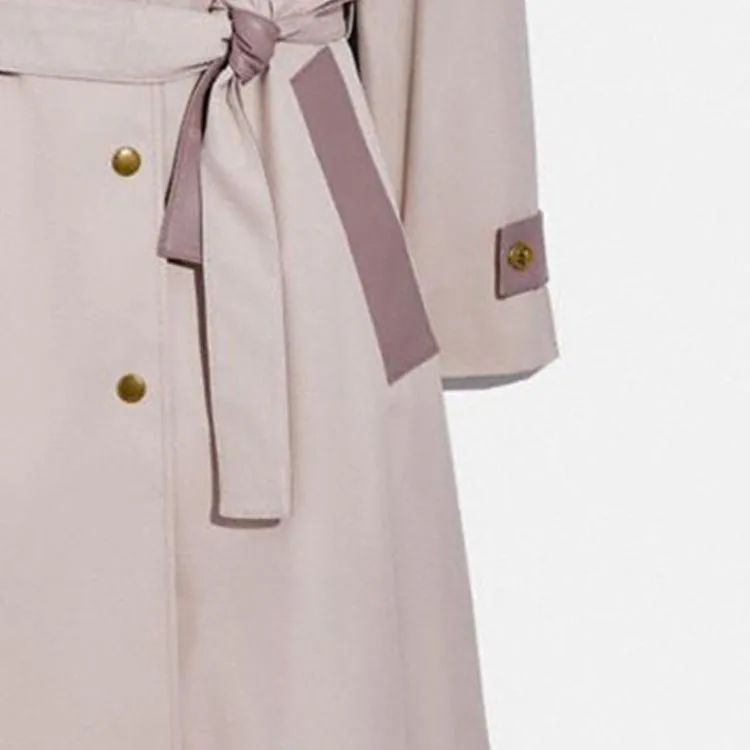 COACH Trench Coats Women's Pink-5