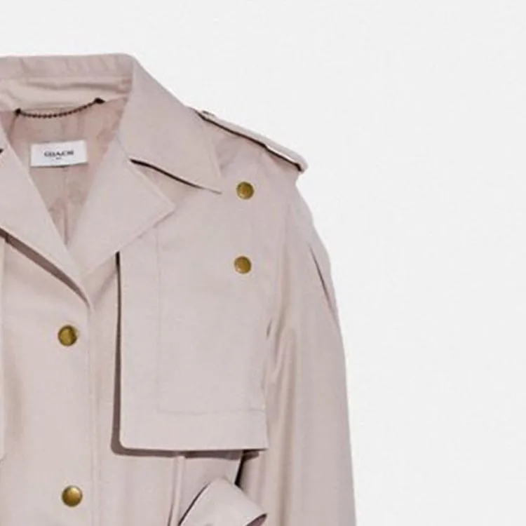 COACH Trench Coats Women's Pink-4