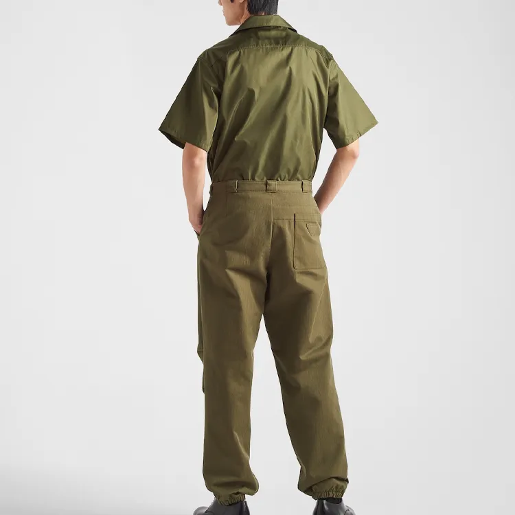 PRADA SS24 Shirt Men's Dark Olive Green-2