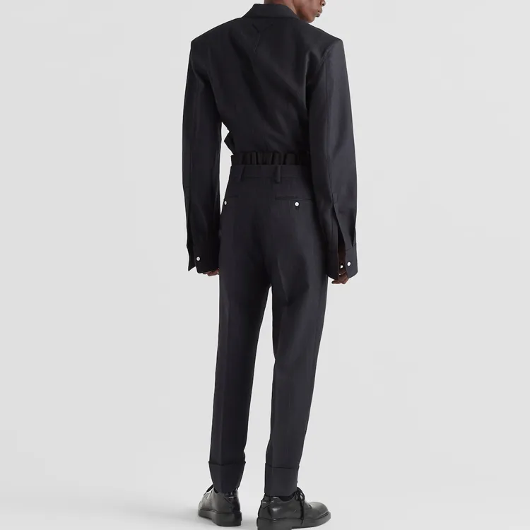 PRADA SS24 Casual Pants Men's Blue-2