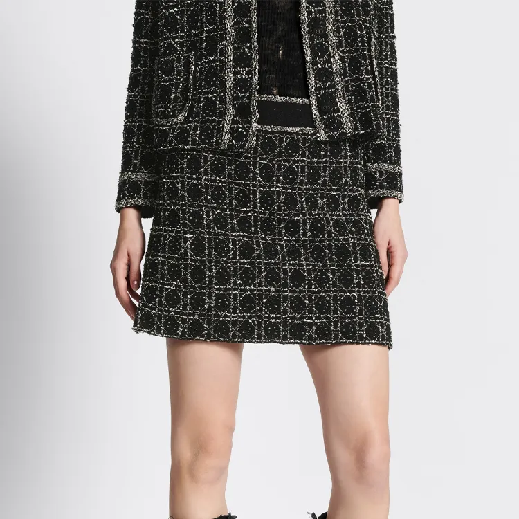 DIOR SS24 Casual Short Skirts Women's Black-3