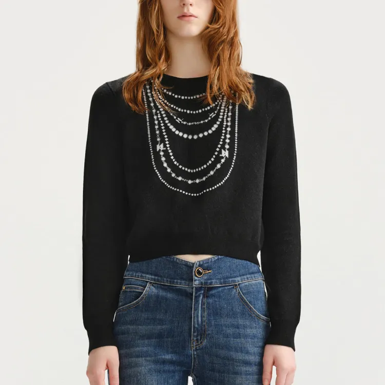 KARL LAGERFELD FW23 Knitwear Women's Black-2