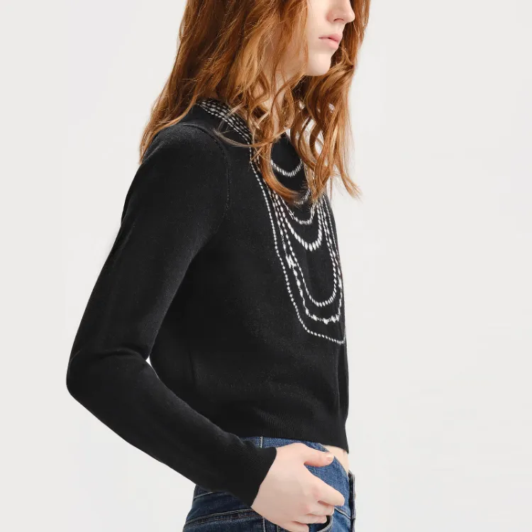 KARL LAGERFELD FW23 Knitwear Women's Black-6