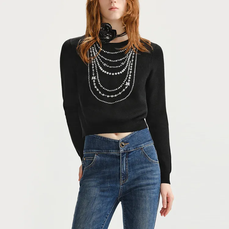 KARL LAGERFELD FW23 Knitwear Women's Black-1