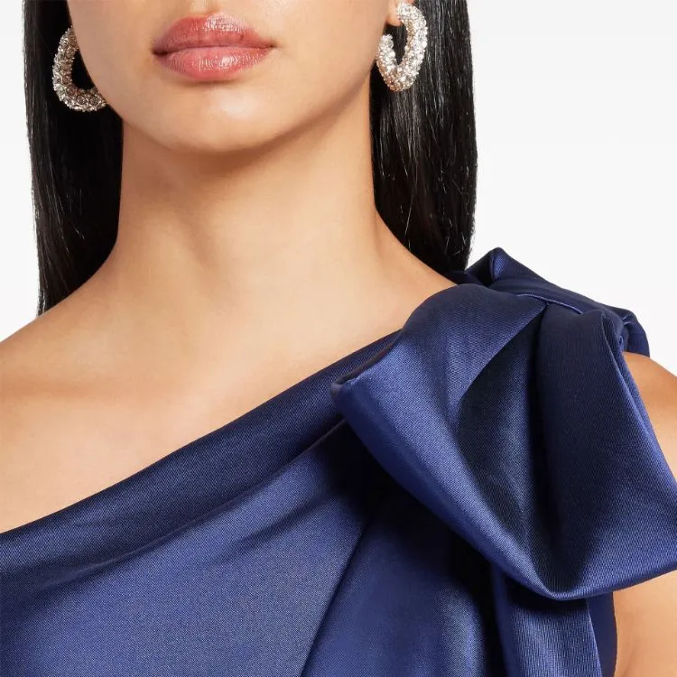 Sachin & Babi Bonnie Bow Satin finish Gown-4