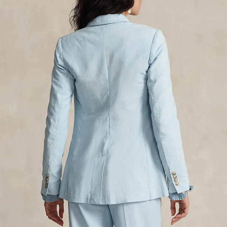 Polo Ralph Lauren Chambray Single breasted Blazer-1