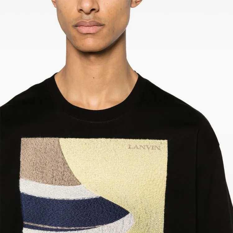 Lanvin Embroidered Oversized T Shirt-4