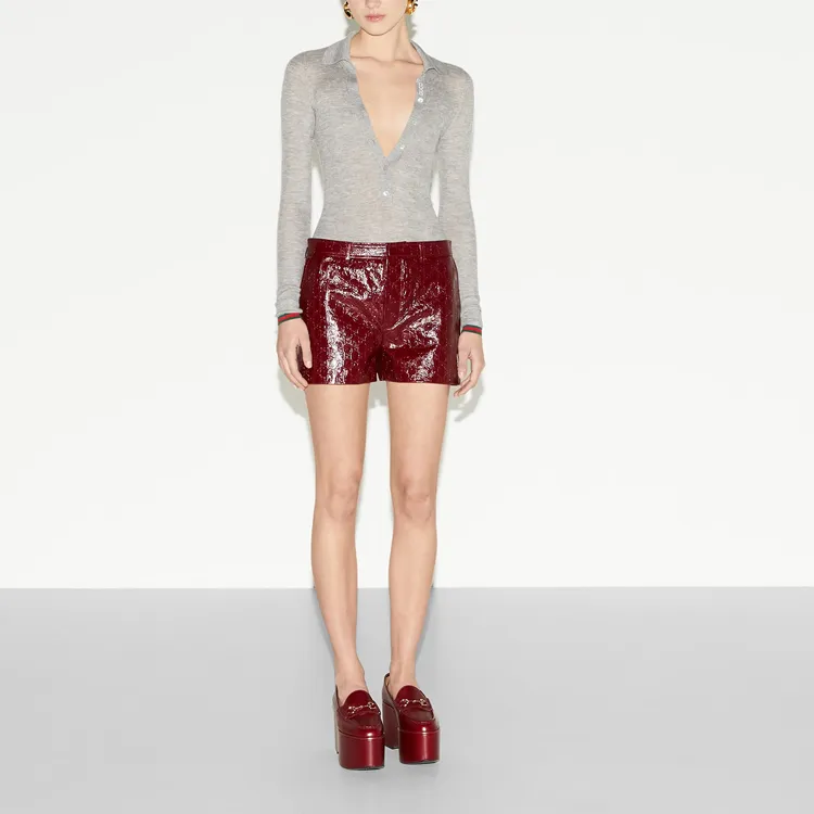 GUCCI SS24 Casual Shorts Women's Red-1