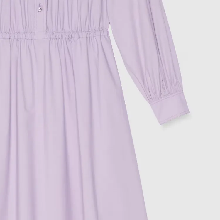 GUCCI Long-Sleeved Dresses Women's Light Purple-4