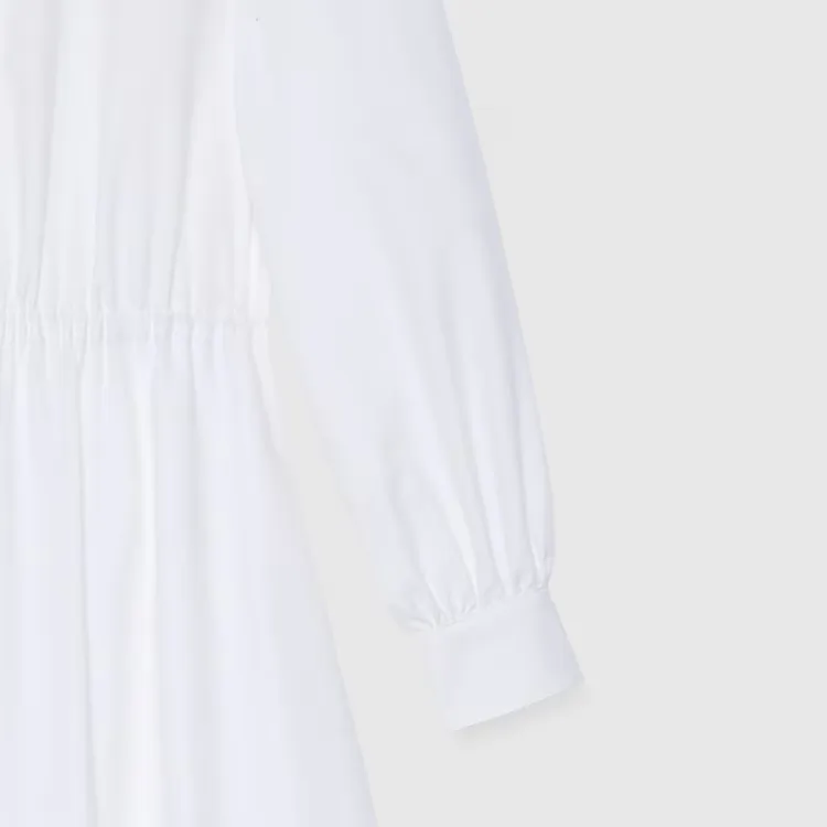 GUCCI Long Sleeved Dress Women's White-4