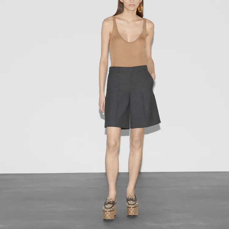 GUCCI SS24 Casual Shorts Women's Gray-1
