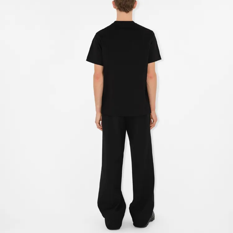 Burberry Logo Embroidered Slim Fit T Shirt-3