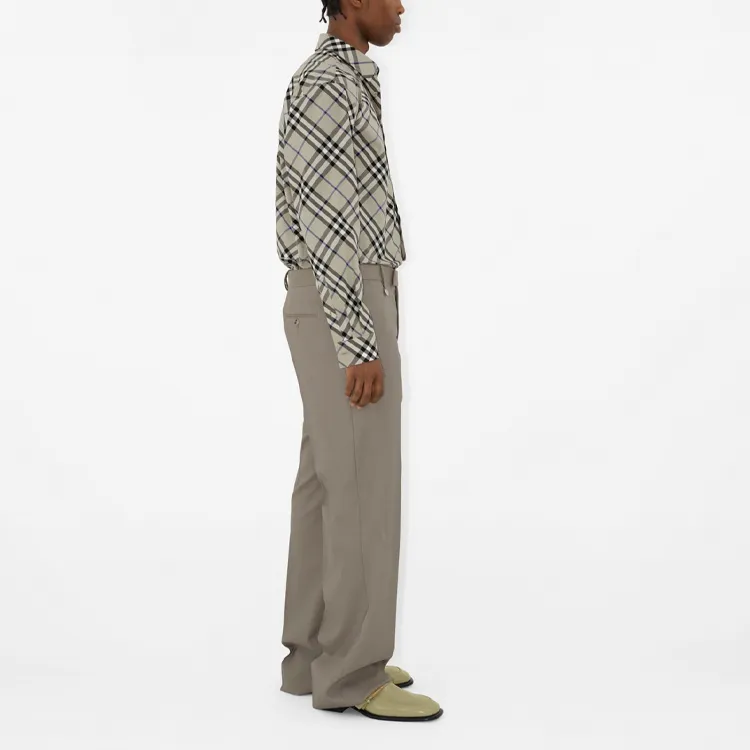 Burberry Long Sleeved Checked Shirt-4