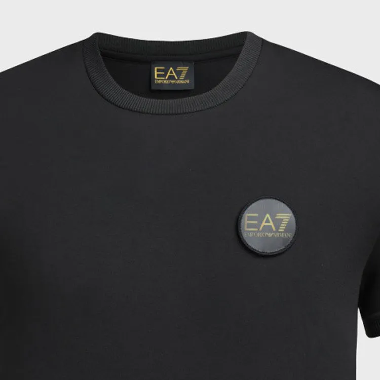 EMPORIO ARMANI Logo Appliqué Crewneck T Shirt-6