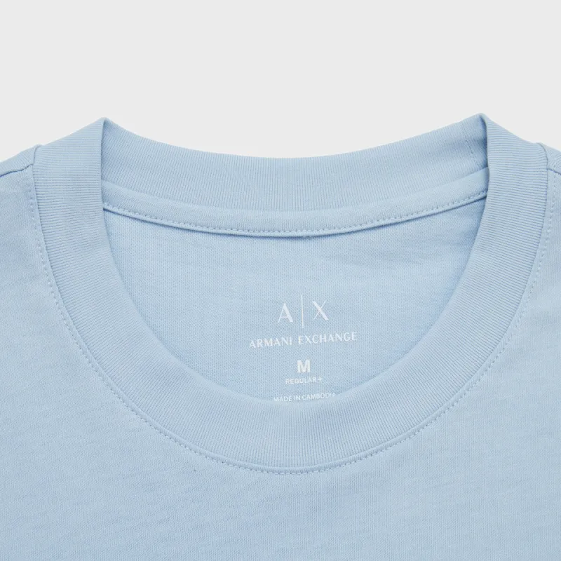EMPORIO ARMANI SS24 T Shirt Men's Blue-3