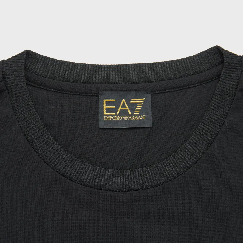 EMPORIO ARMANI Logo Appliqué Crewneck T Shirt-4