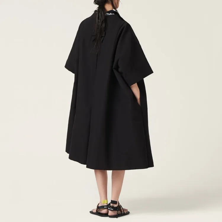MIU MIU SS24 Cloak Women's Black-2