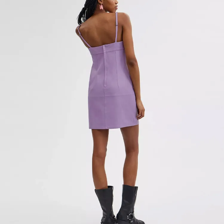 COACH SS24 Slip Dress Women's Purple-2