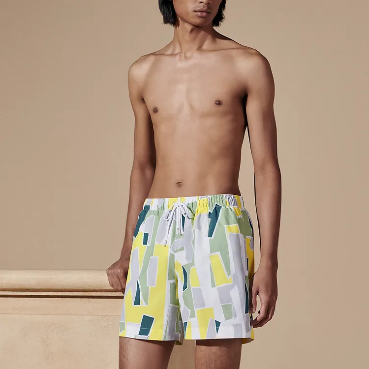 HERMES SS24 Casual Shorts Men's Lime-1