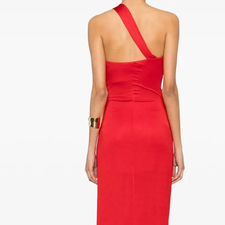 Blumarine One shoulder Maxi Dress-5