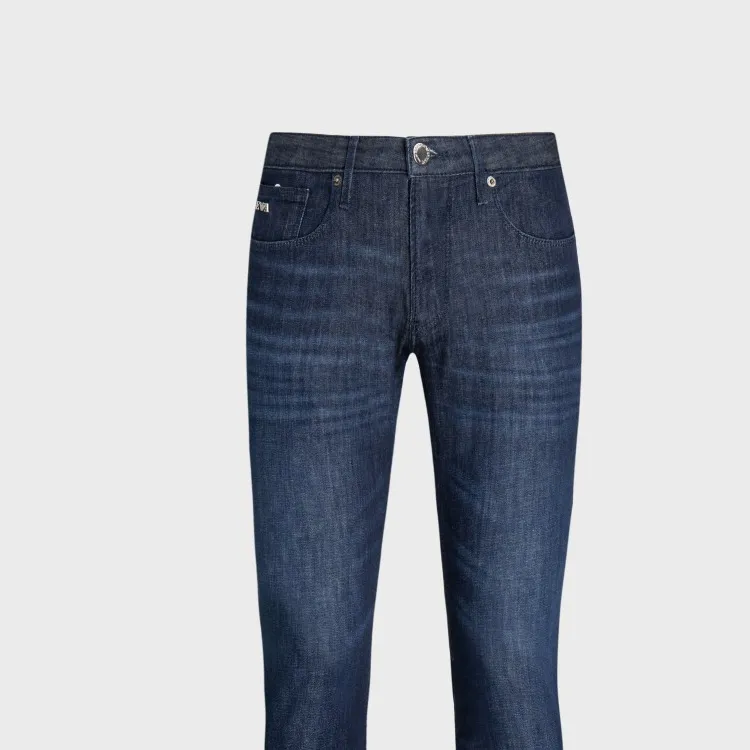 EMPORIO ARMANI Logo Plaque Slim Fit Jeans-6