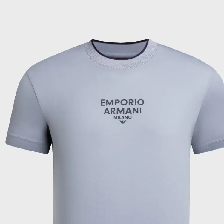 EMPORIO ARMANI SS24 T Shirt Men's Light Purple-9