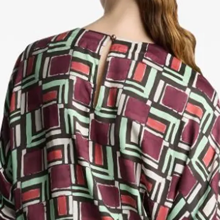 St. John Geometric-print Blouse-5