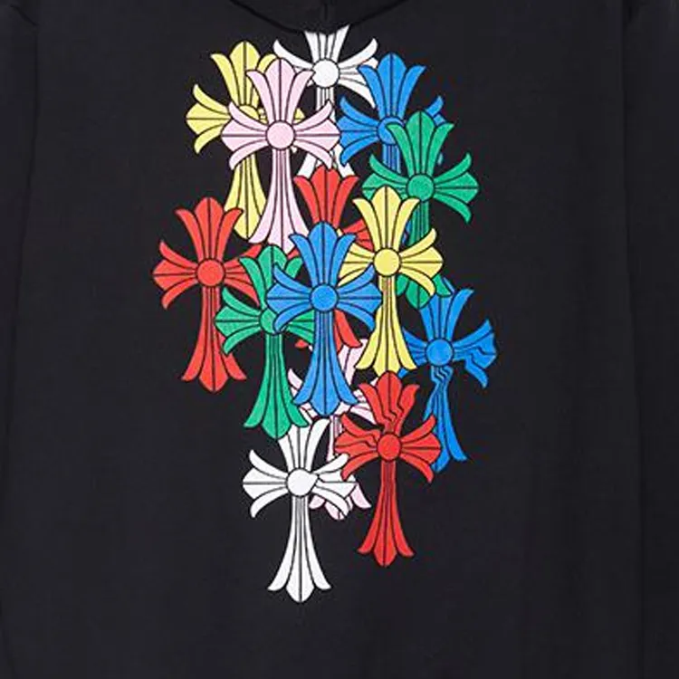 Chrome Hearts Multi Color Cross Cemetery Hoodie-4