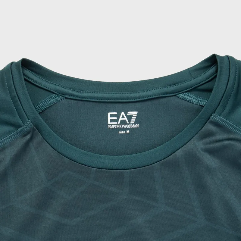 EMPORIO ARMANI EA7 SS24 T Shirt Men's Green-4