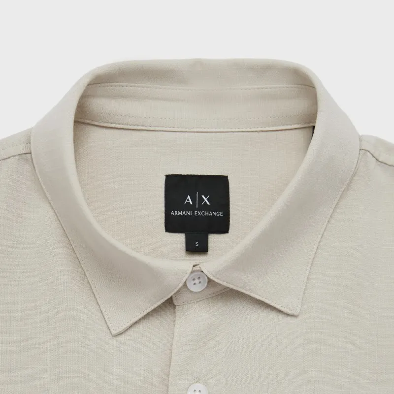 ARMANI EXCHANGE SS24 Shirt Men's Apricot-3