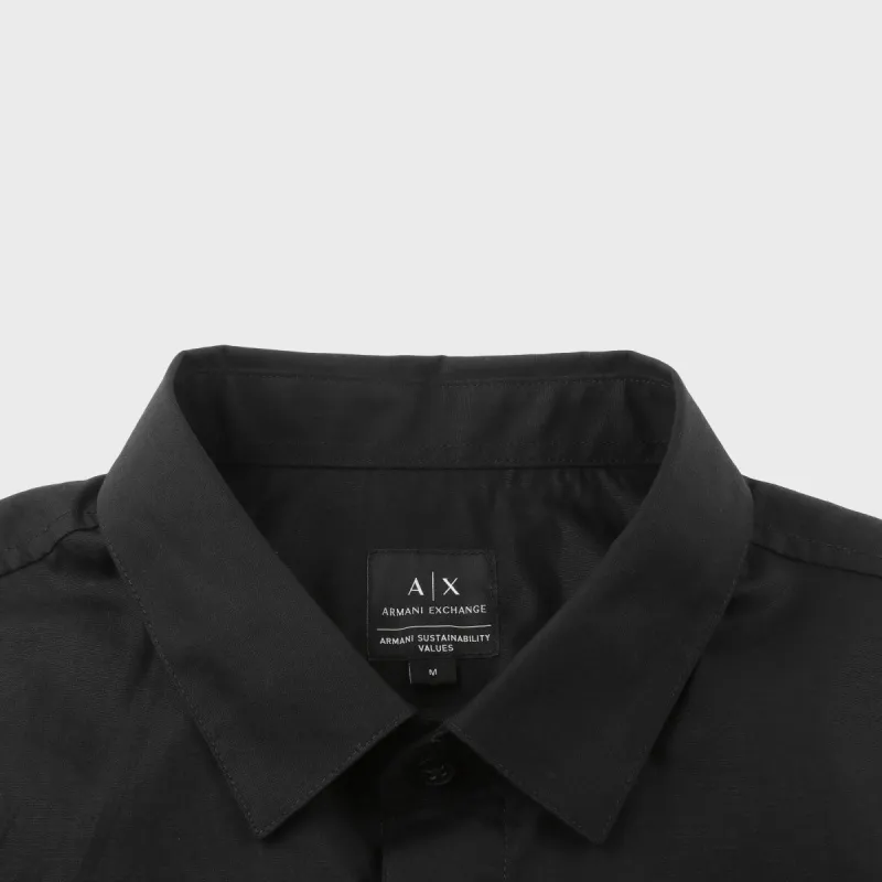 ARMANI EXCHANGEAE SS24 Shirt Men's Black-3