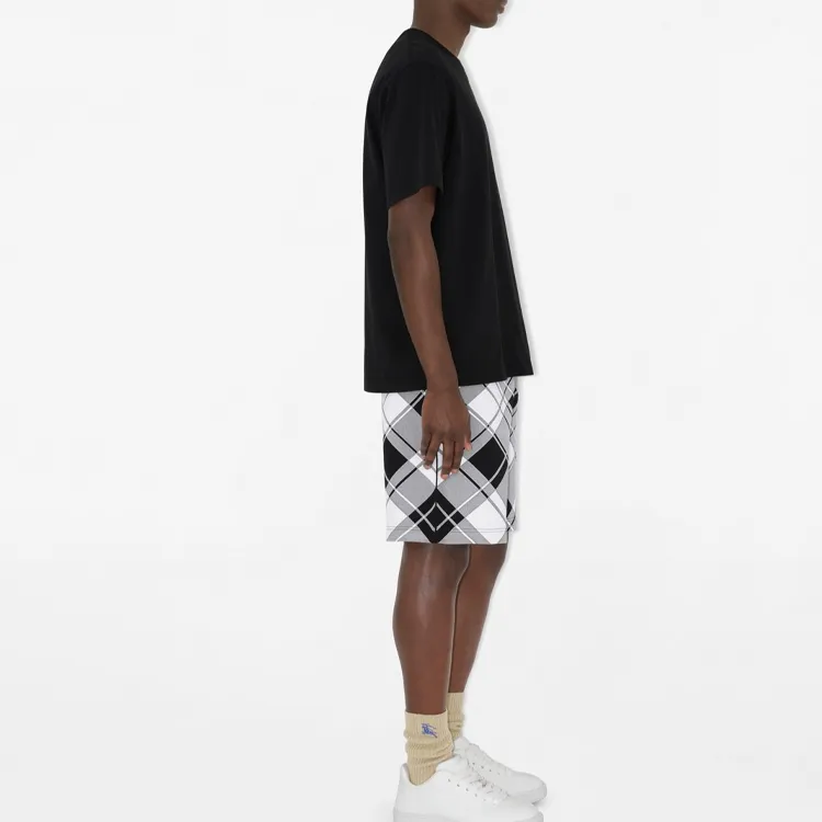 Burberry Check Printed Bermuda Shorts-5