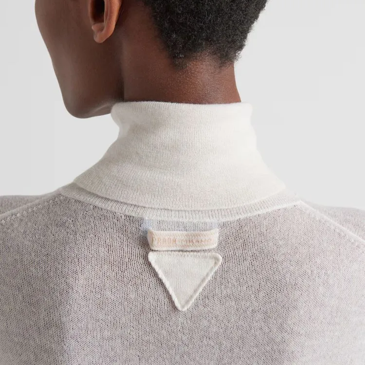 PRADA SS24 Cashmere Sweater Women's White-4