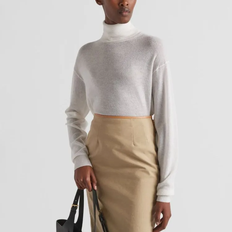 PRADA SS24 Cashmere Sweater Women's White-2