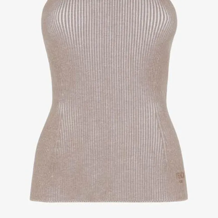 FENDI High Neck Knitted Top-5