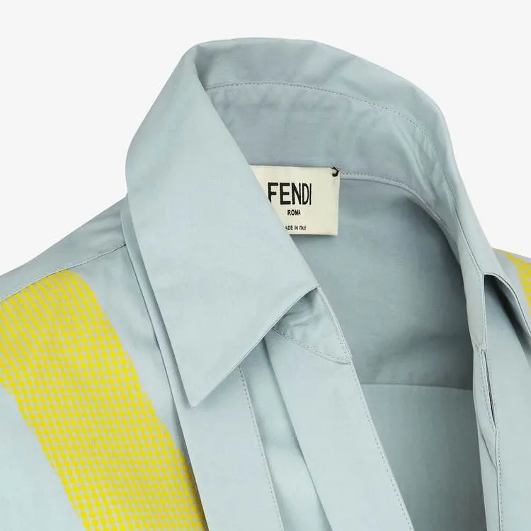 FENDI Sleeveless Poplin Dress-3