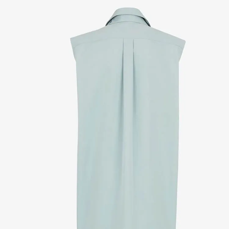 FENDI Sleeveless Poplin Dress-4