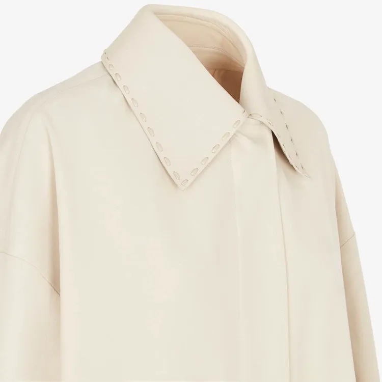 FENDI Gabardine Trench Coat-4