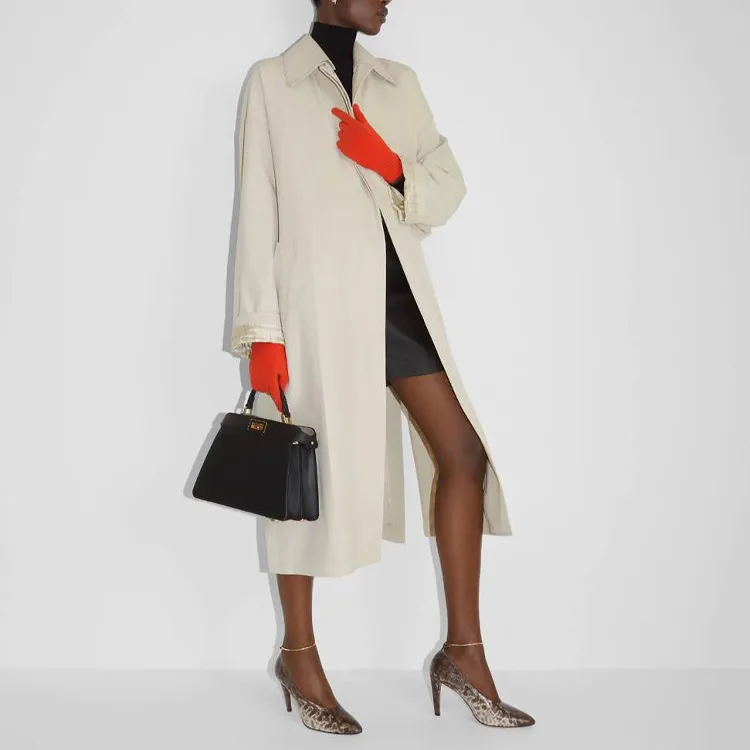 FENDI Gabardine Trench Coat-3