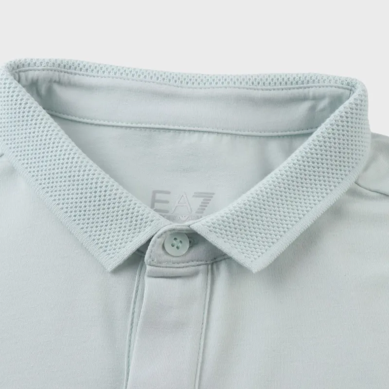 EMPORIO ARMANI EA7 SS24 Polo Shirt Men's Light Green-3