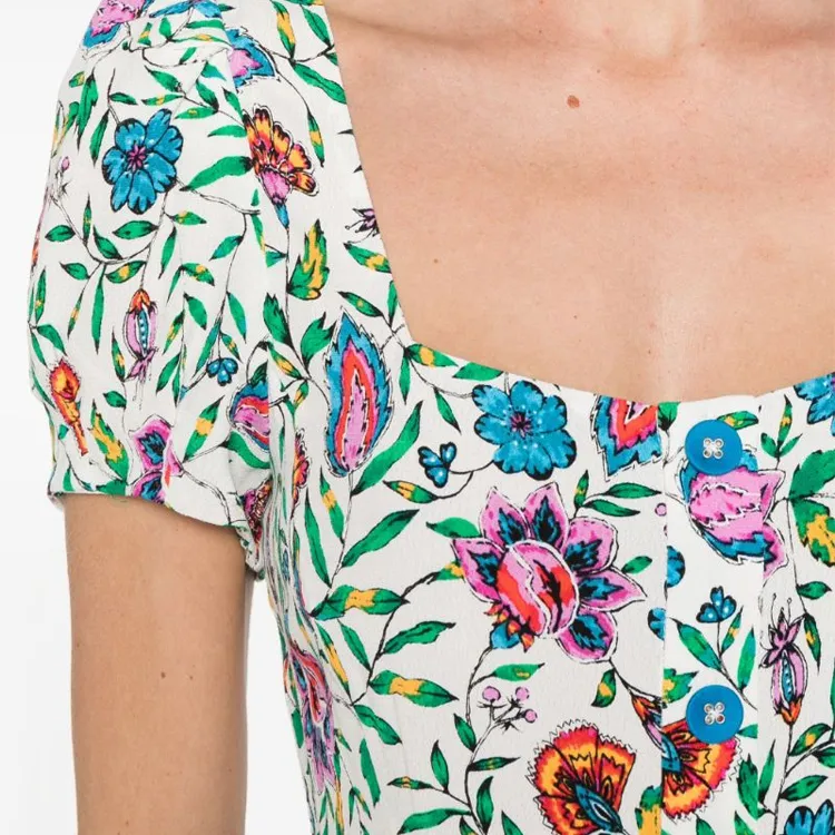DVF Diane Von Furstenberg Elena Floral print Midi Dress-4
