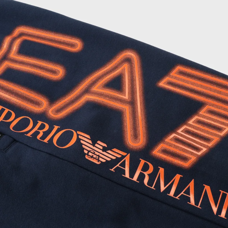 EMPORIO ARMANI EA7 SS24 Knitted Sports Pants Men's Navy Blue-7