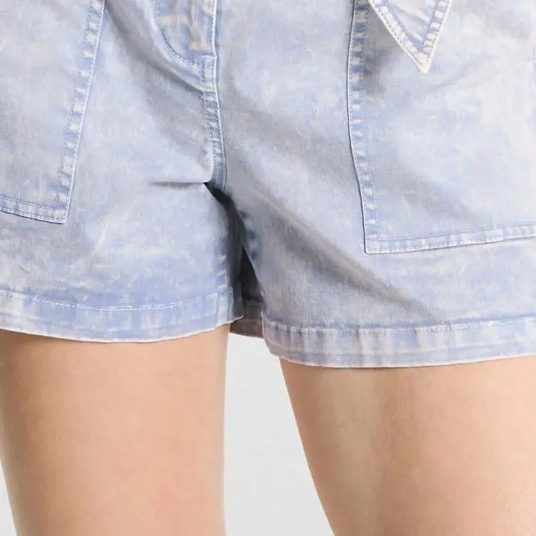 MICHAEL KORS SS24 Denim Shorts Women's Light Blue-4