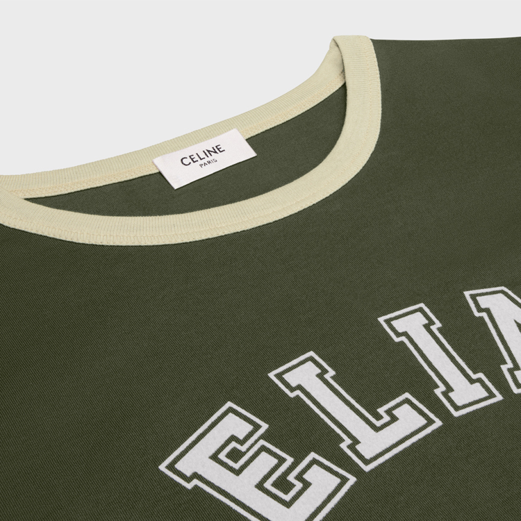 CELINE T-Shirts Women's Khaki Green - POIZON