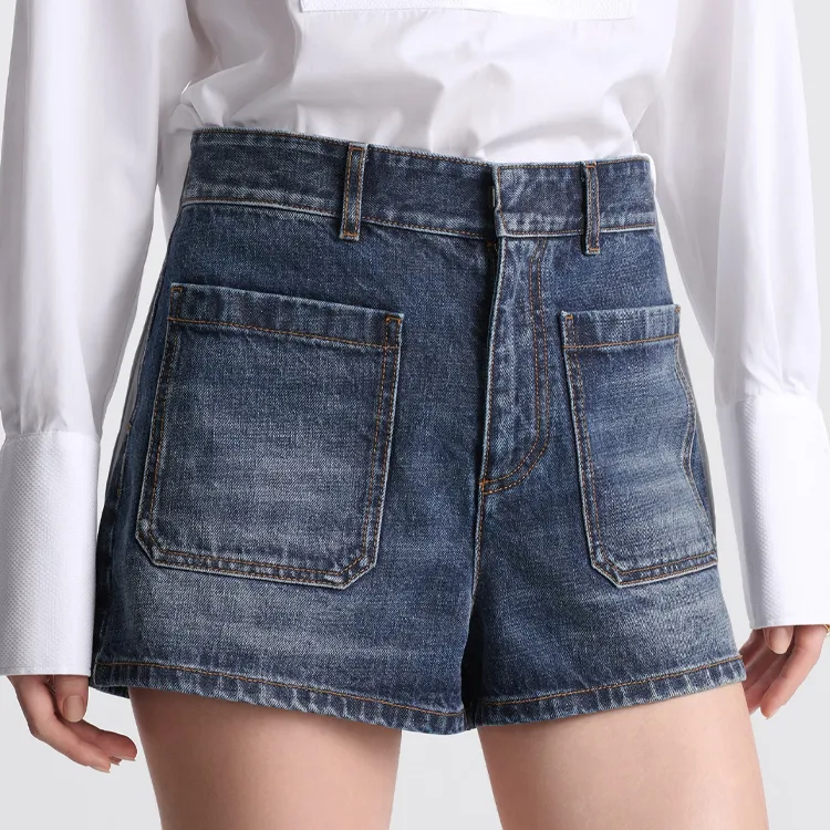 DIOR DIORIVIERA FW24 Denim Shorts Women's Blue-2
