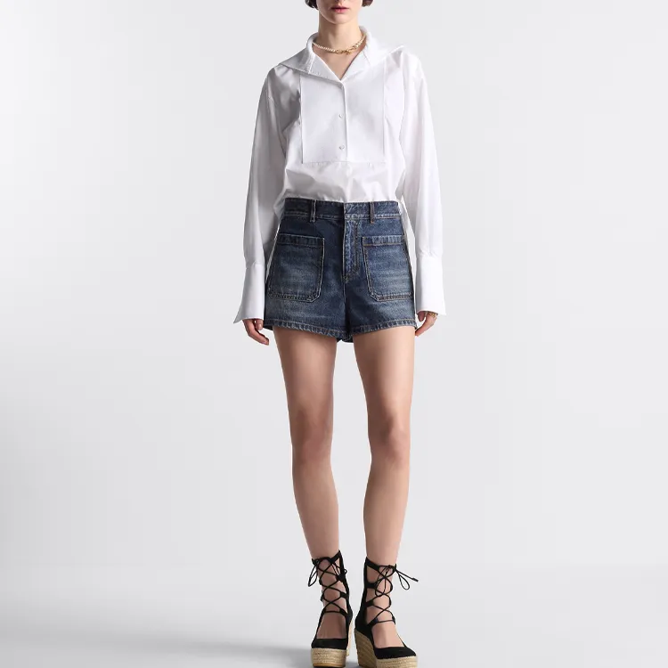 DIOR DIORIVIERA FW24 Denim Shorts Women's Blue-3