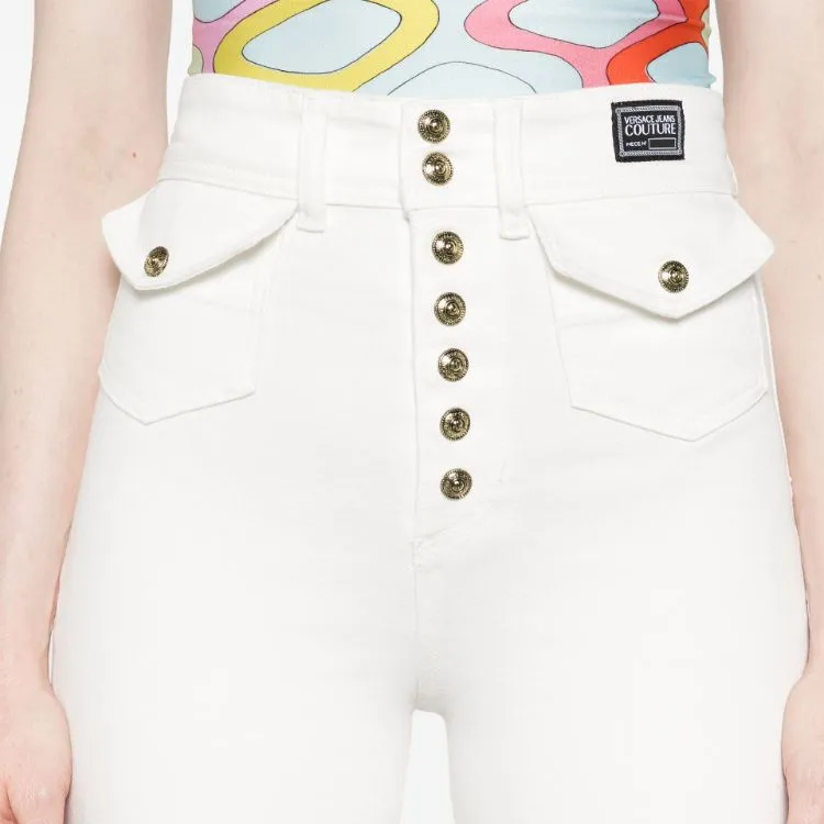 VERSACE JEANS COUTURE SS24 Jeans Women's White-4