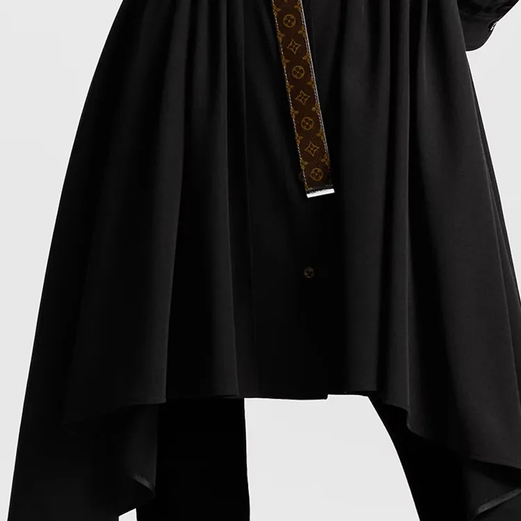 LOUIS VUITTON SS24 Long Sleeved Dress Women's Black-1